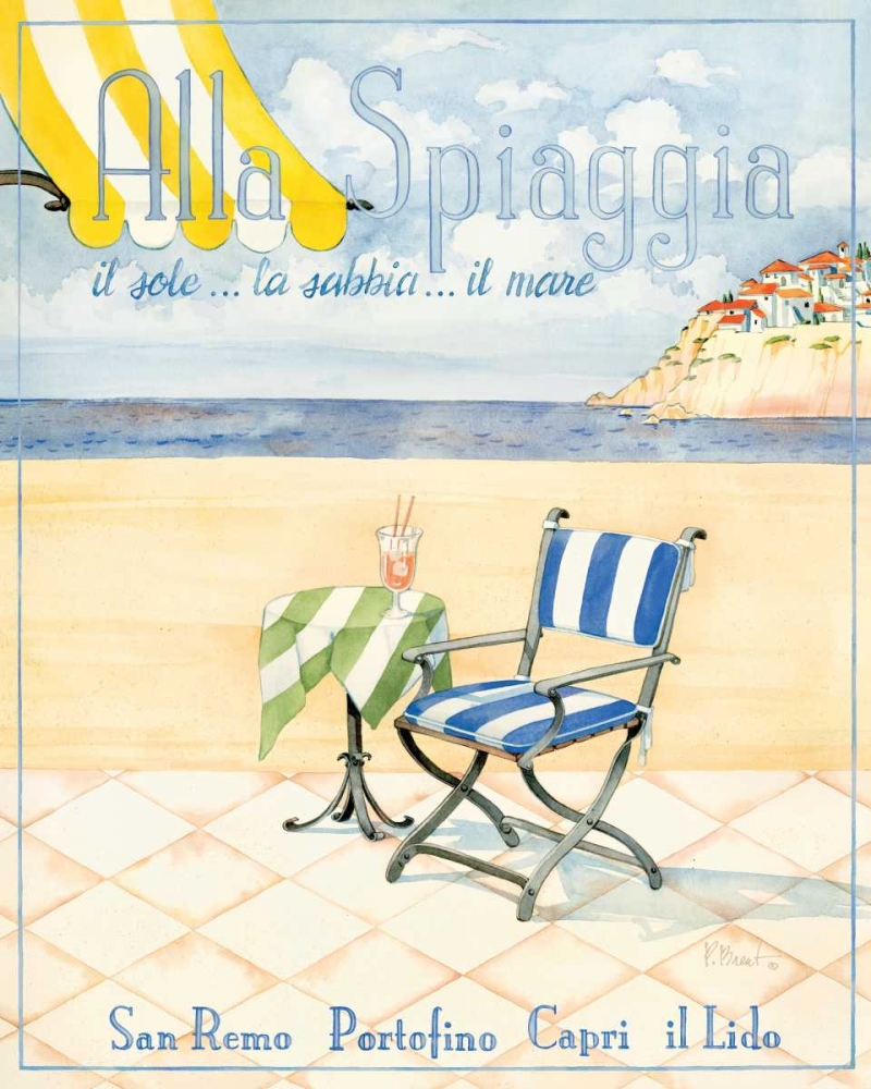 Wall Art Painting id:4172, Name: Alla Spiaggia, Artist: Brent, Paul