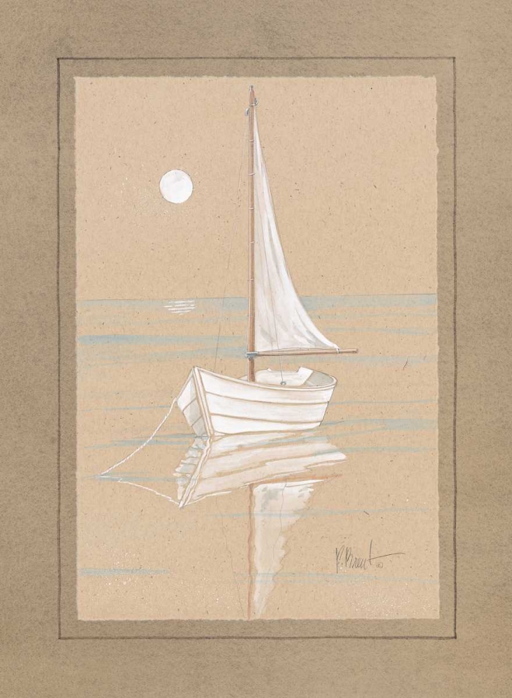 Wall Art Painting id:4184, Name: White Sailboat, Artist: Brent, Paul