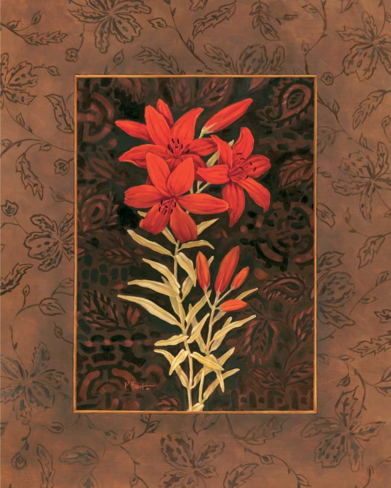 Wall Art Painting id:4208, Name: Damask Lily, Artist: Brent, Paul