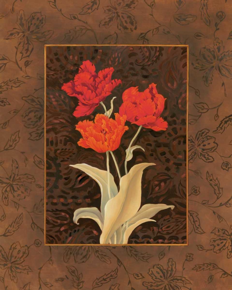 Wall Art Painting id:4209, Name: Damask Tulip, Artist: Brent, Paul