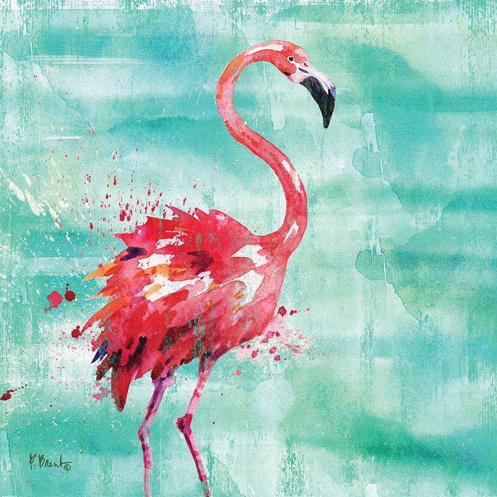 Wall Art Painting id:219128, Name: Arianna Flamingo I, Artist: Brent, Paul