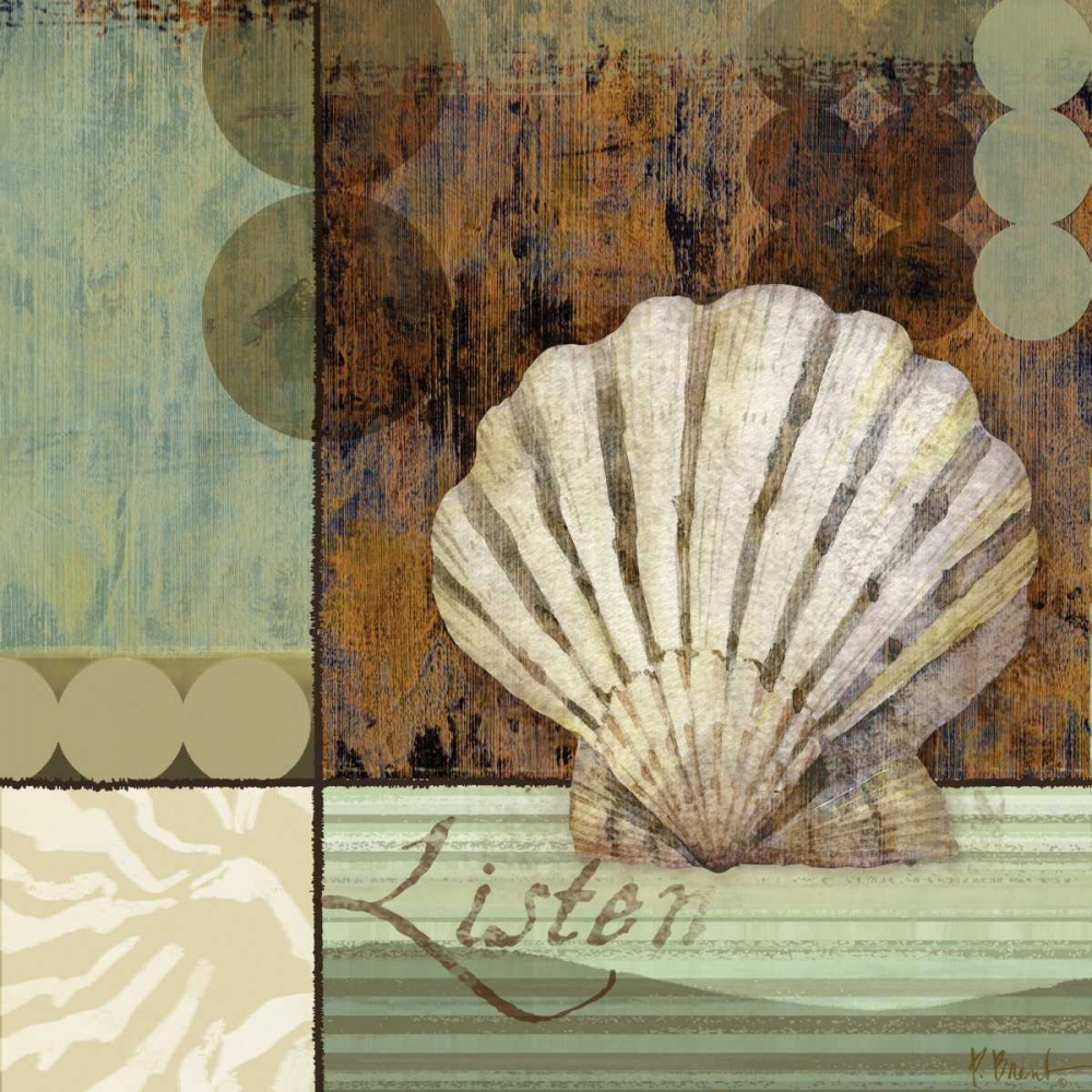 Wall Art Painting id:4304, Name: Contemporary Shell I, Artist: Brent, Paul