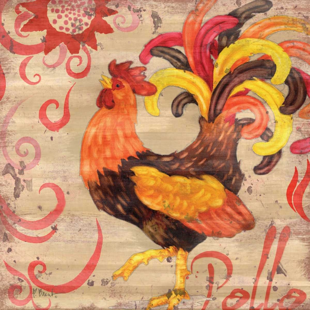 Wall Art Painting id:4341, Name: Royale Rooster II, Artist: Brent, Paul