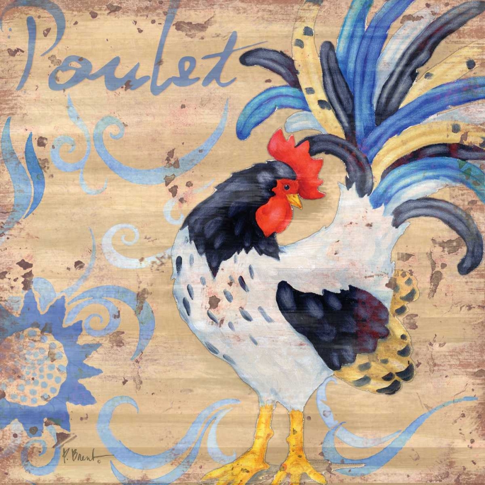 Wall Art Painting id:4343, Name: Royale Rooster IV, Artist: Brent, Paul