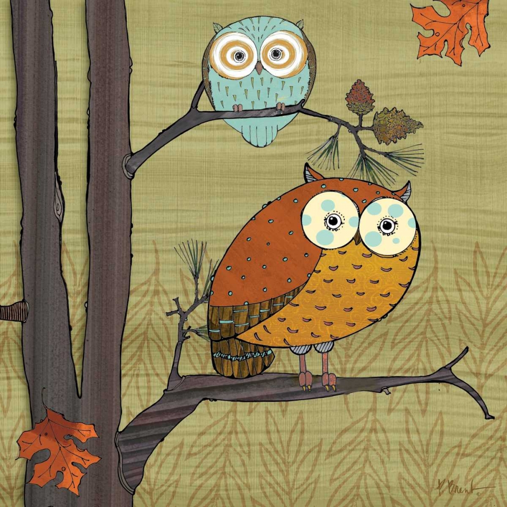 Wall Art Painting id:4407, Name: Awesome Owls I, Artist: Brent, Paul