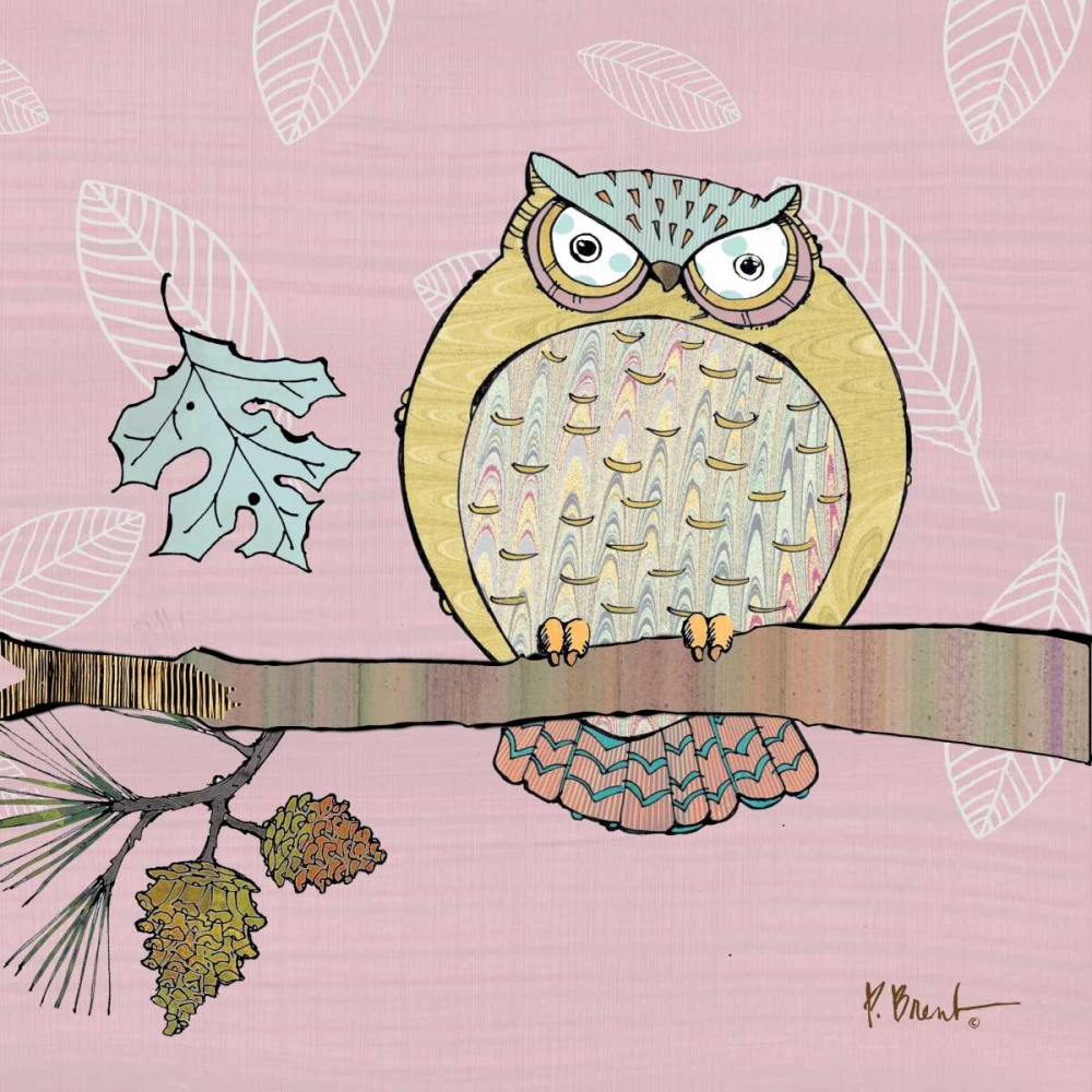 Wall Art Painting id:4422, Name: Pastel Owls III, Artist: Brent, Paul
