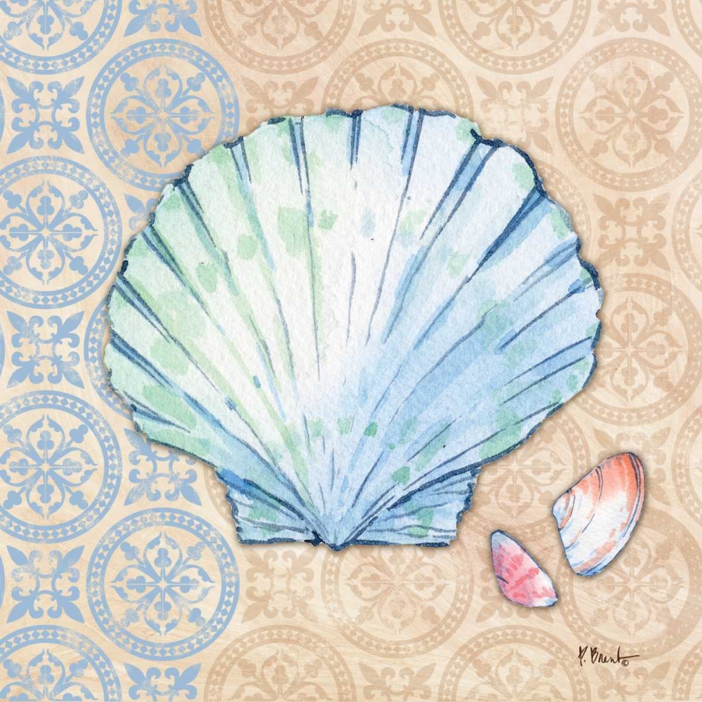 Wall Art Painting id:143643, Name: Serene Seashells I, Artist: Brent, Paul