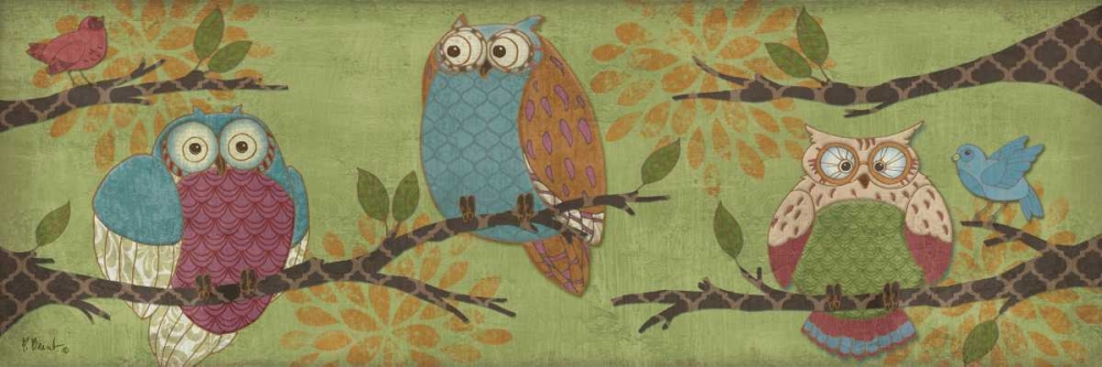 Wall Art Painting id:143696, Name: Fantasy Owls Family II, Artist: Brent, Paul