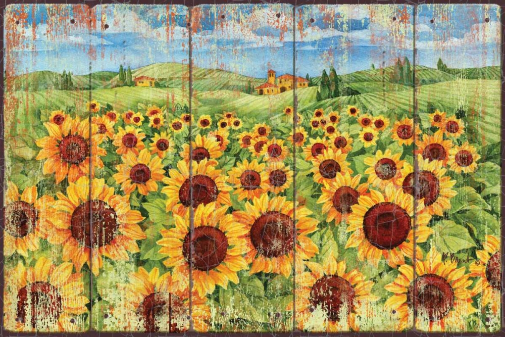 Wall Art Painting id:143776, Name: Sunflower Field, Artist: Brent, Paul