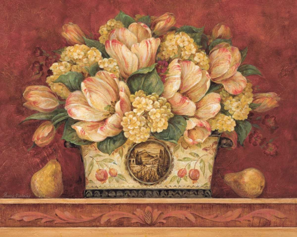 Wall Art Painting id:4679, Name: Tulip Tapestry, Artist: Gladding, Pamela