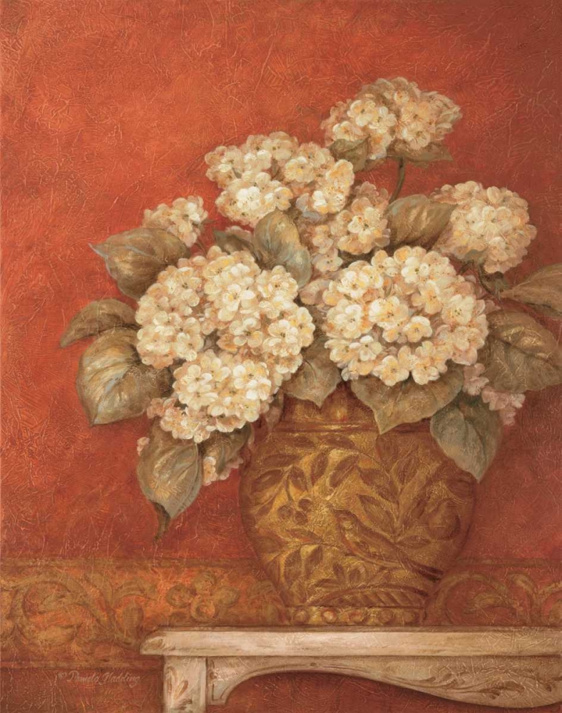 Wall Art Painting id:4735, Name: Villa Flora Hydrangeas, Artist: Gladding, Pamela