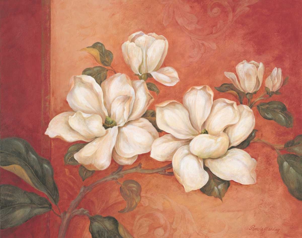 Wall Art Painting id:4828, Name: Magnolias, Artist: Gladding, Pamela