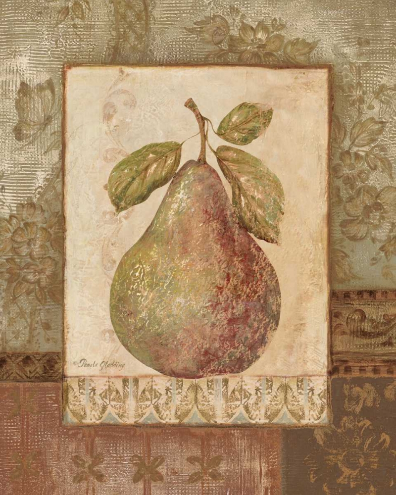 Wall Art Painting id:4830, Name: Rustic Pears I, Artist: Gladding, Pamela