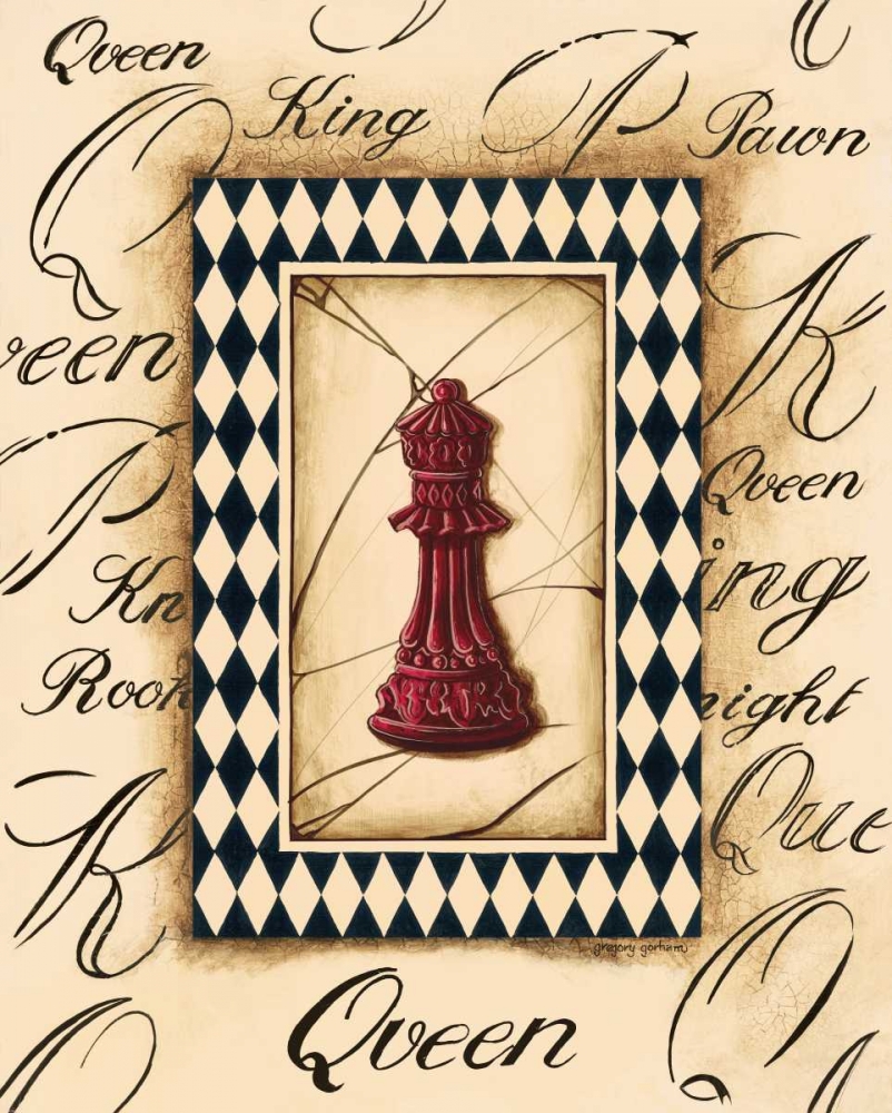 Wall Art Painting id:5019, Name: Chess Queen, Artist: Gorham, Gregory