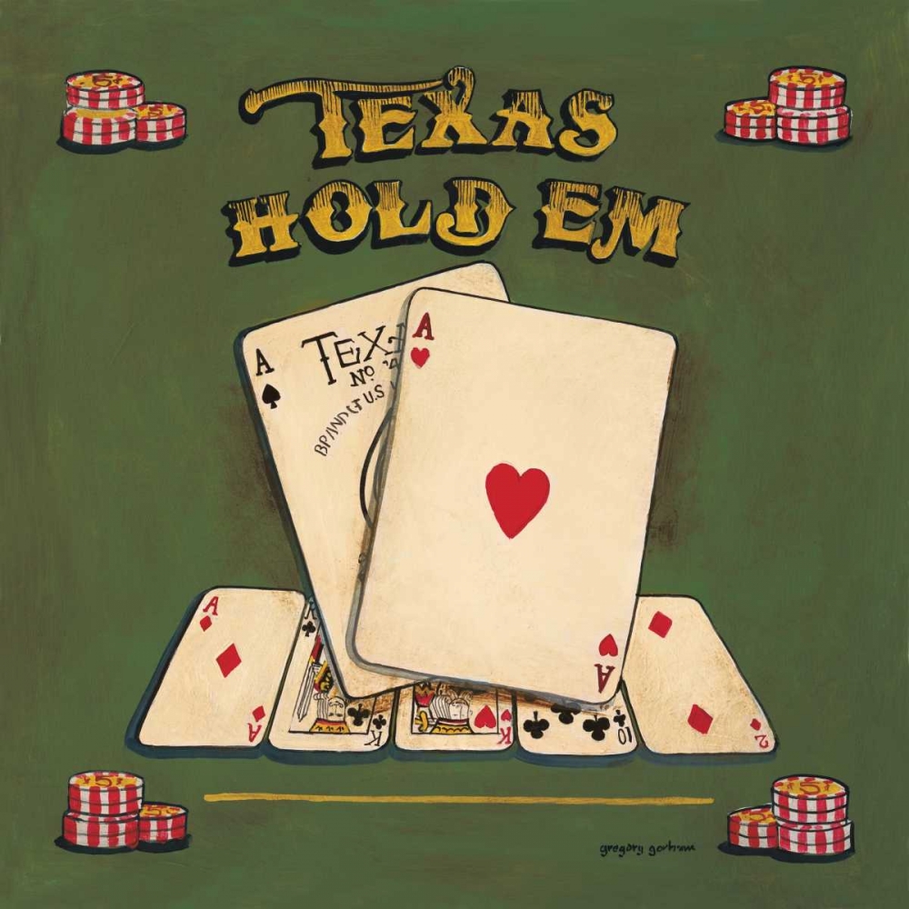 Wall Art Painting id:5046, Name: Texas Hold Em, Artist: Gorham, Gregory