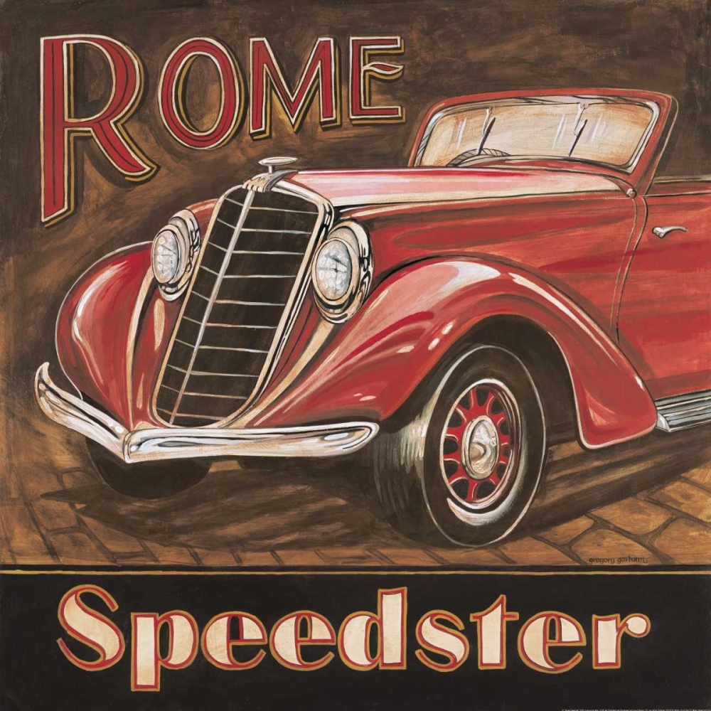Wall Art Painting id:5059, Name: Rome Speedster, Artist: Gorham, Gregory