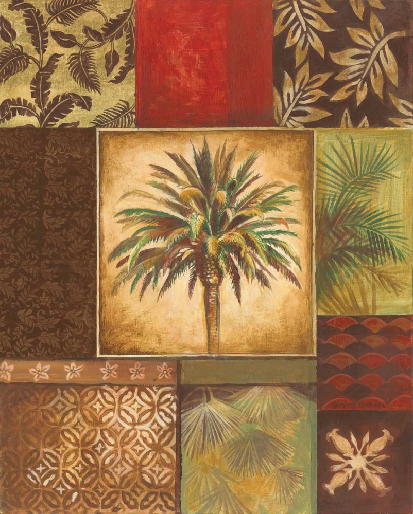 Wall Art Painting id:5123, Name: Palm Collage I, Artist: Gorham, Gregory