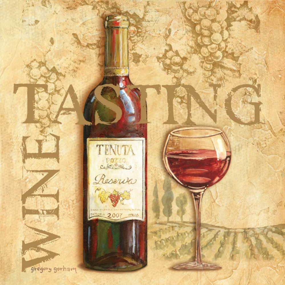 Wall Art Painting id:6824, Name: Wine Tasting Square, Artist: Gorham, Gregory