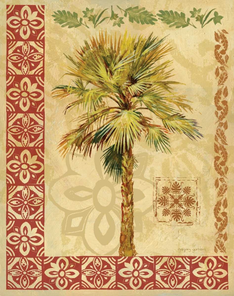 Wall Art Painting id:24492, Name: Summer Palm I, Artist: Gorham, Gregory