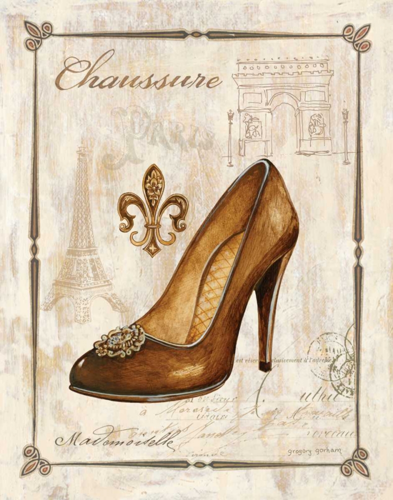 Wall Art Painting id:144408, Name: Keys to Paris Chaussure, Artist: Gorham, Gregory