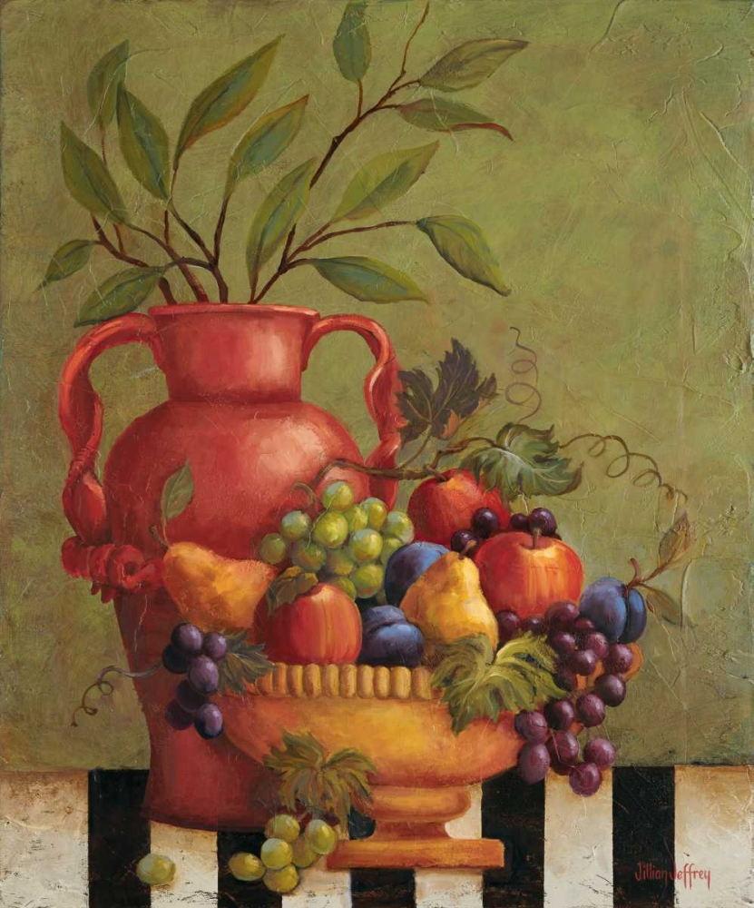 Wall Art Painting id:5420, Name: Fresco Fruit I, Artist: Jeffrey, Jillian