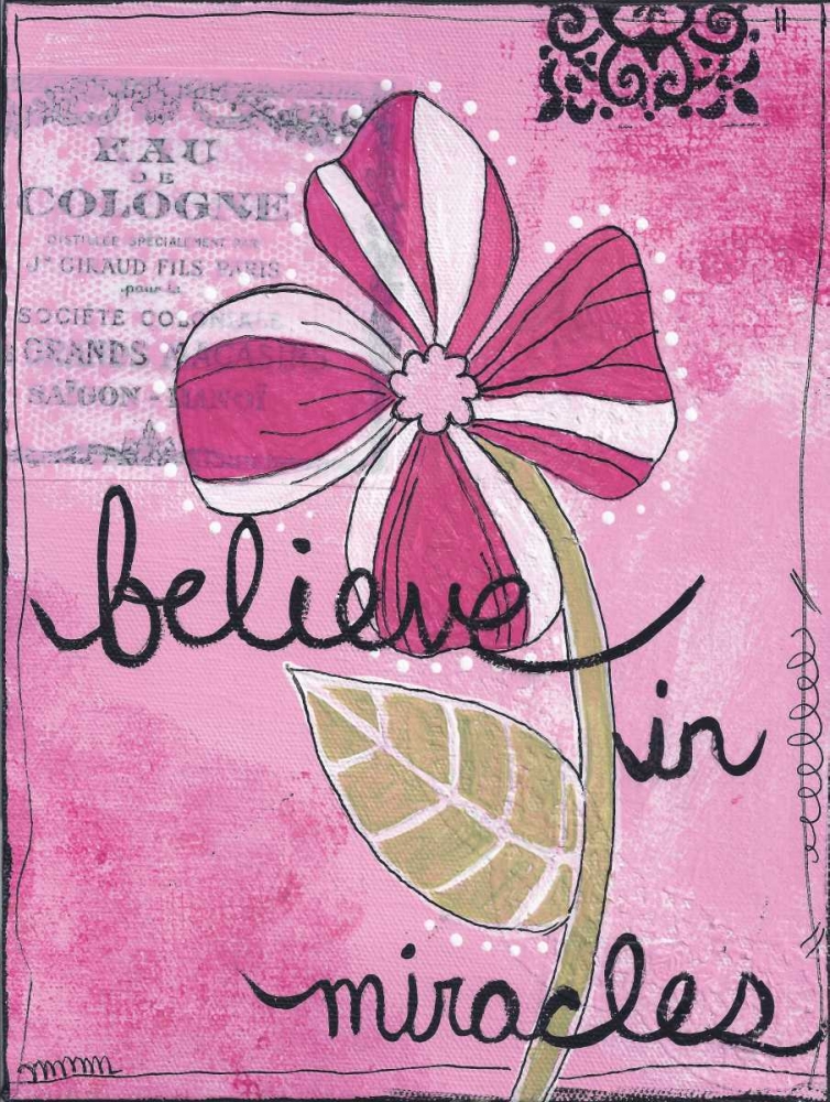 Wall Art Painting id:144970, Name: Believe In Miracles, Artist: Martin, Monica