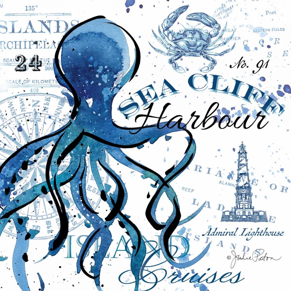 Art Print: Sea Cliff Octopus