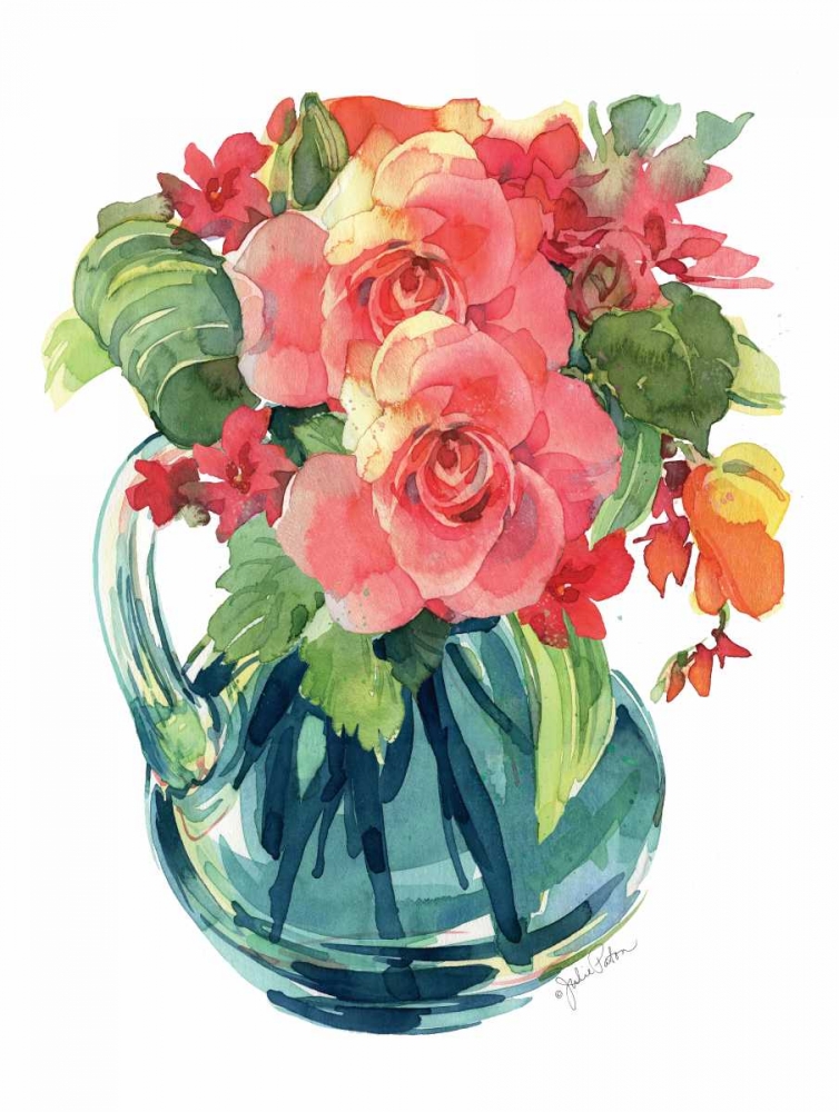 Wall Art Painting id:145081, Name: Bright Rose Bouquet II, Artist: Paton, Julie