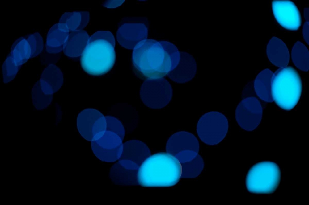 Wall Art Painting id:1466, Name: Blue Bokeh II, Artist: Berzel, Erin