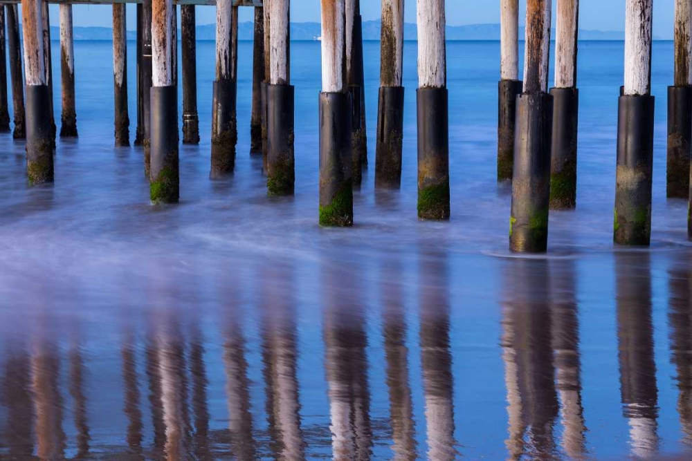 Wall Art Painting id:146557, Name: Ventura Pier Reflections II, Artist: Peterson, Lee