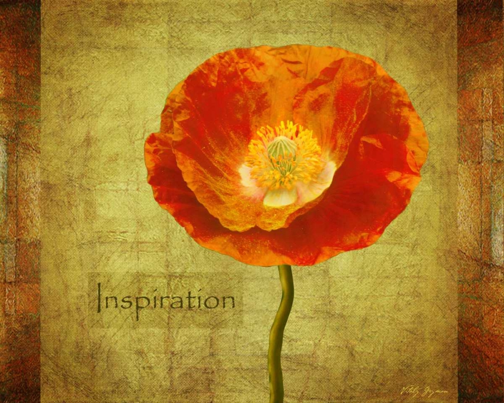 Wall Art Painting id:3739, Name: Sun Poppy Inspiration, Artist: Geyman, Vitaly