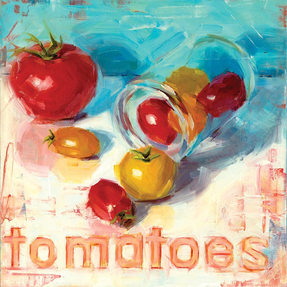 Wall Art Painting id:219649, Name: Tomatoes, Artist: Salness, Annie