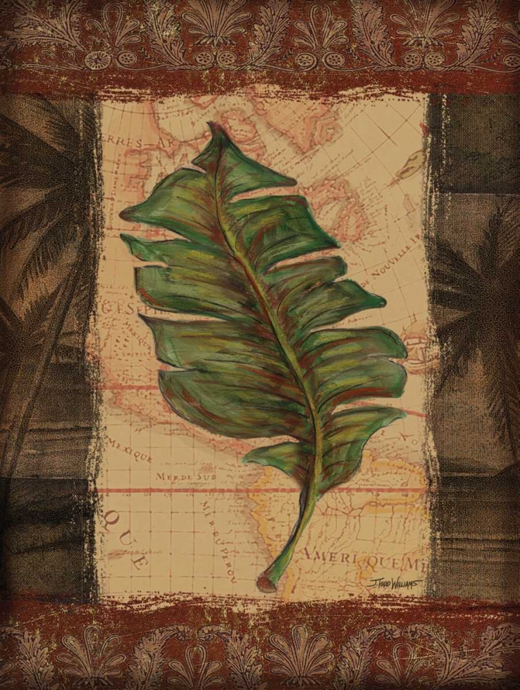 Wall Art Painting id:6637, Name: Tropical Leaf I, Artist: Williams, Todd