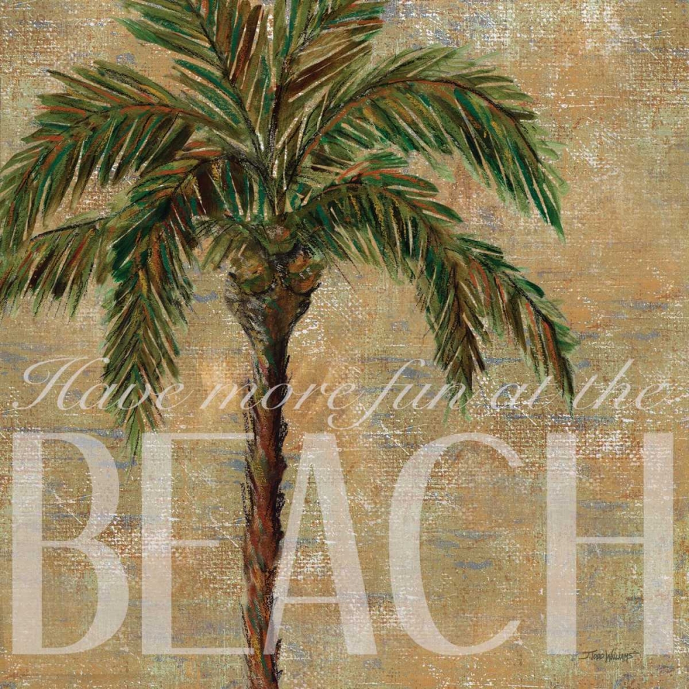Wall Art Painting id:6665, Name: Beach Palm, Artist: Williams, Todd