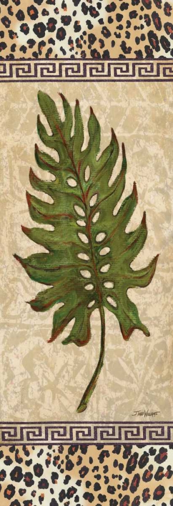 Wall Art Painting id:64562, Name: Leopard Palm Leaf II, Artist: Williams, Todd