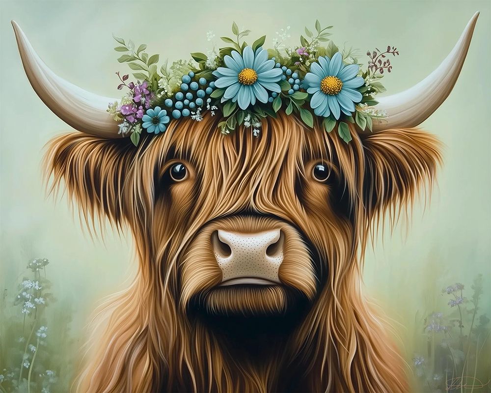 Art Print: Misty Cow