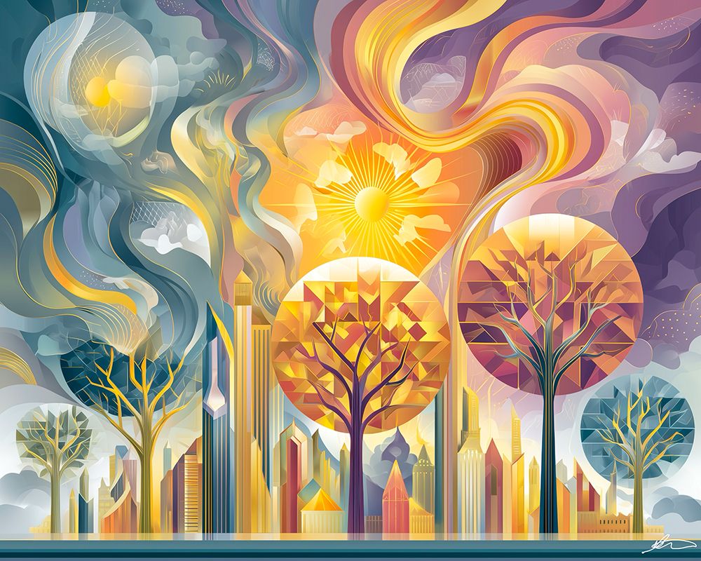 Art Print: City Swirl