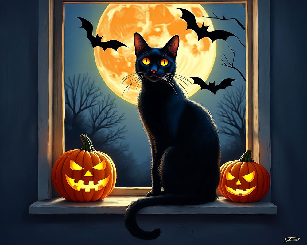 Art Print: Halloween Night