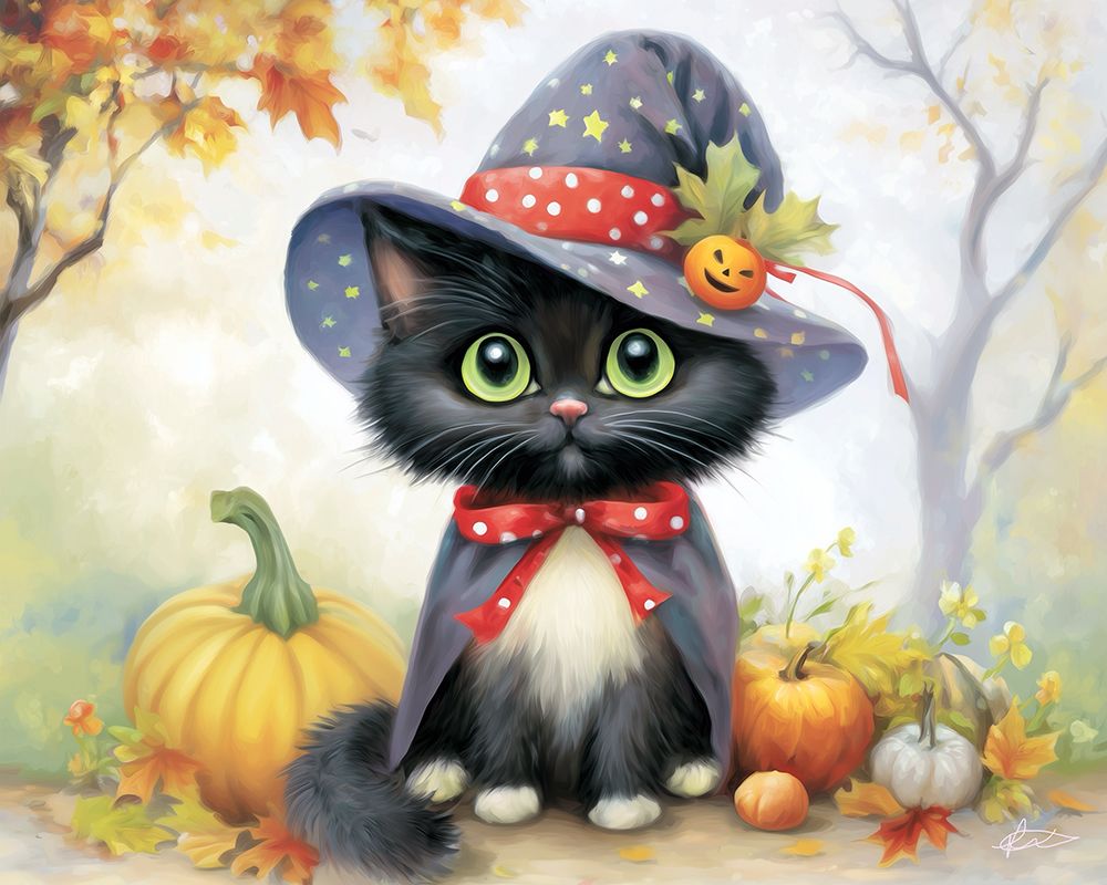 Art Print: Halloween Kitty