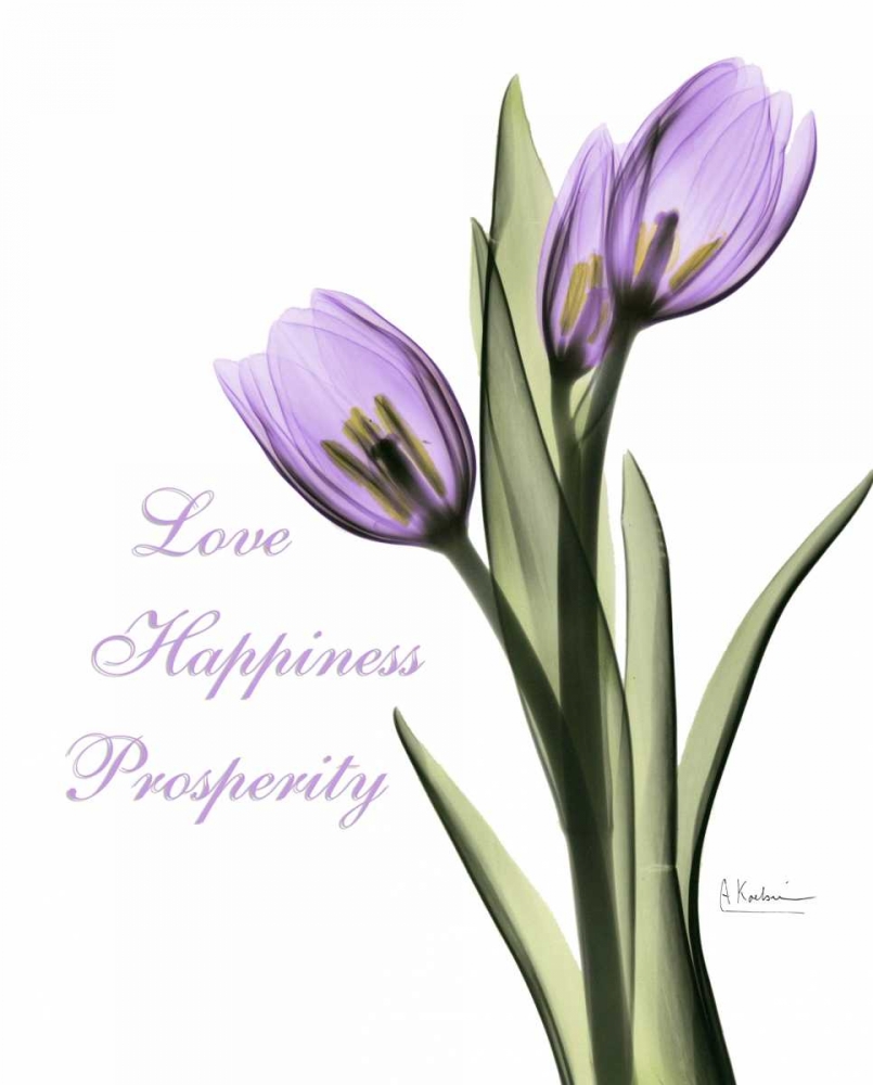 Wall Art Painting id:22189, Name: Purple Tulips Love Happiness, Artist: Koetsier, Albert