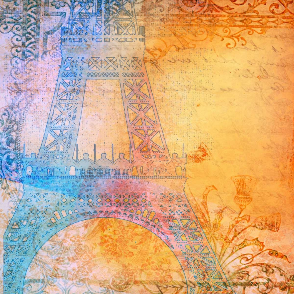 Wall Art Painting id:21743, Name: Romantic Paris, Artist: Dyer, Beverly