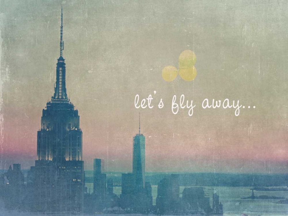 Wall Art Painting id:41076, Name: Lets Fly Away NYC, Artist: Davis Ashley