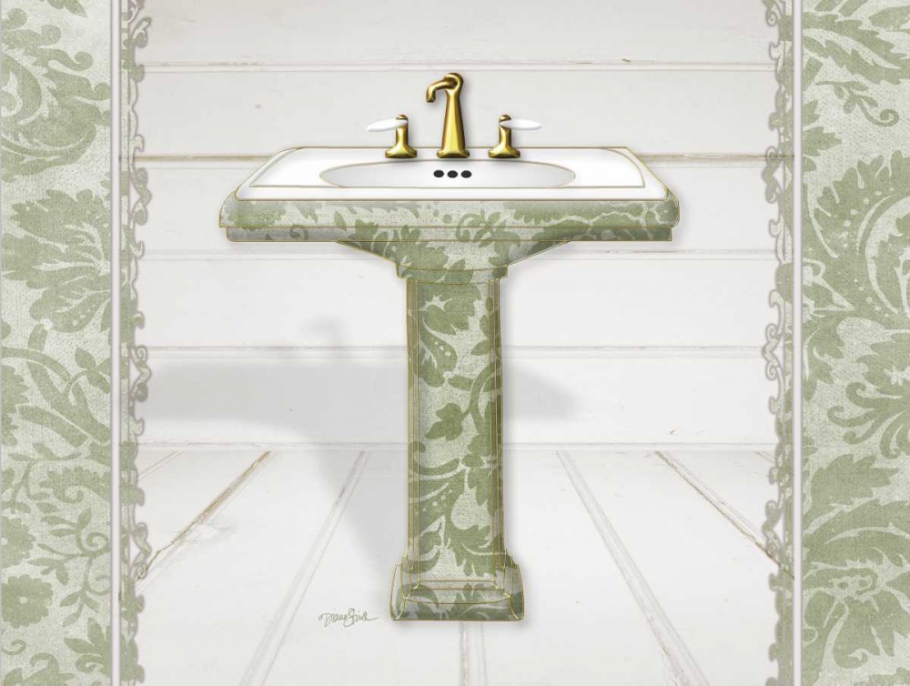 Wall Art Painting id:75103, Name: Damask Sink 1, Artist: Stimson, Diane