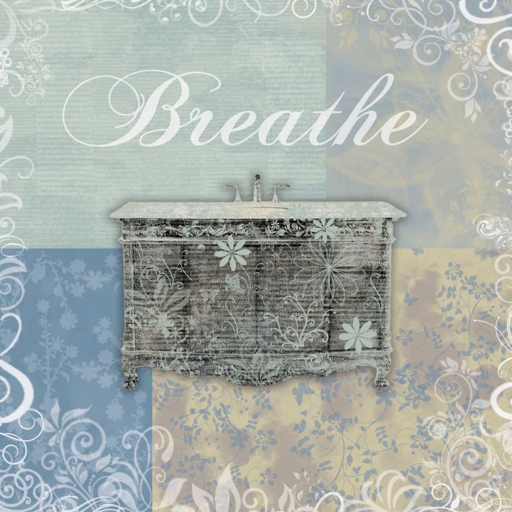 Wall Art Painting id:75939, Name: Breathe Bath Tub, Artist: Gibbons, Lauren