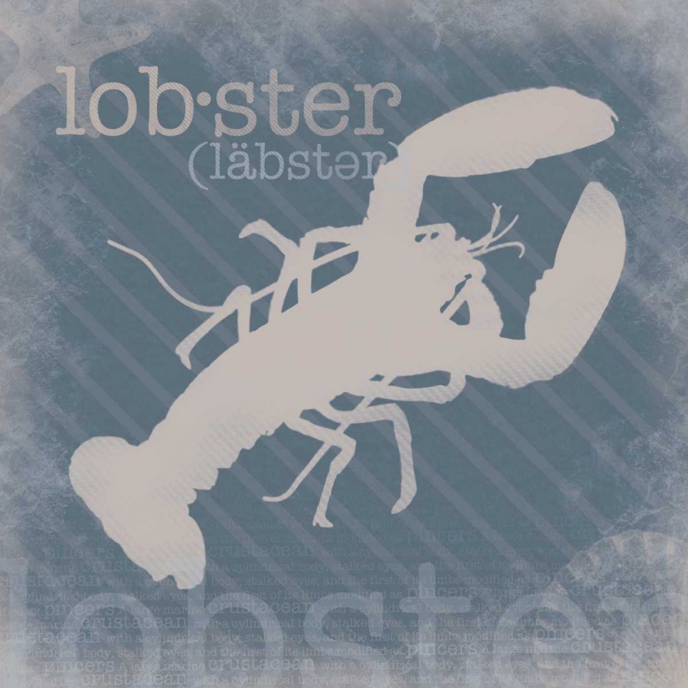 Wall Art Painting id:75976, Name: Lobster Definition, Artist: Gibbons, Lauren