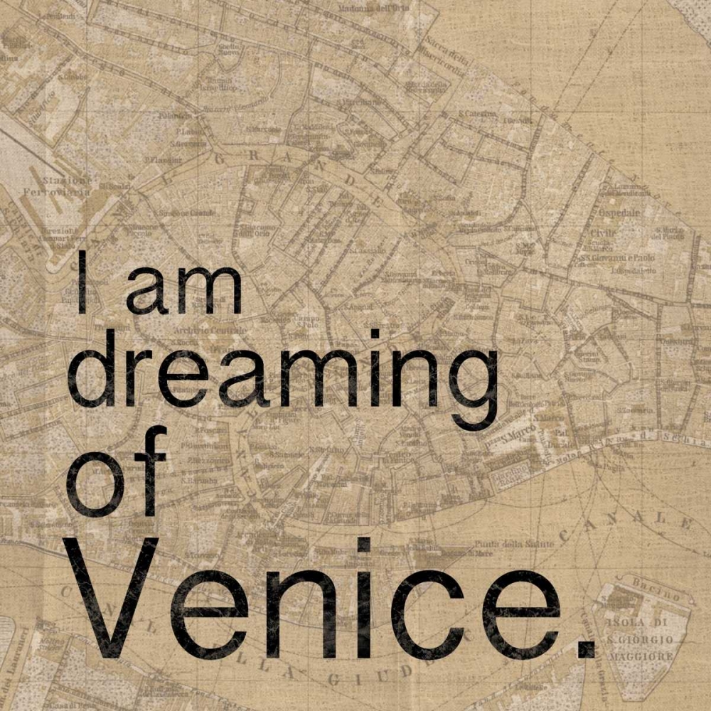 Wall Art Painting id:76118, Name: Map Venice, Artist: Gibbons, Lauren