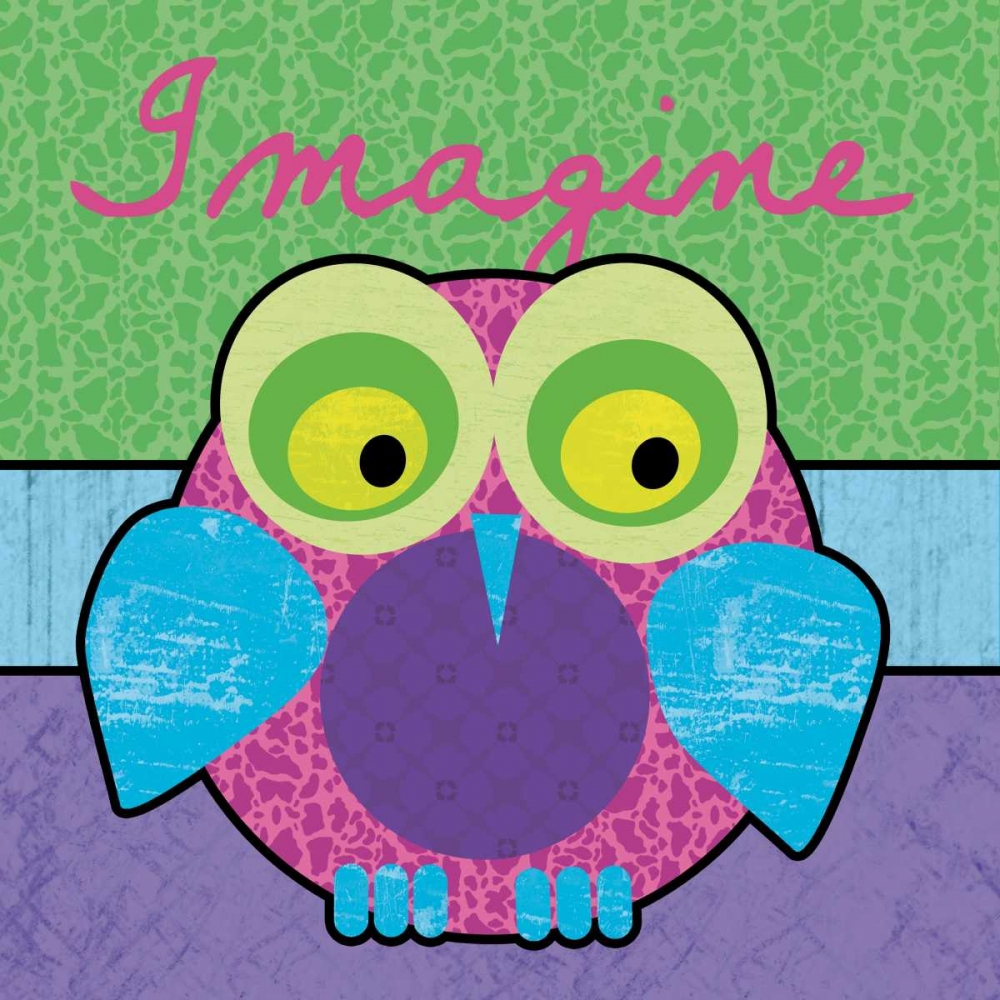 Wall Art Painting id:76161, Name: Highlighter Imagine Owl, Artist: Gibbons, Lauren