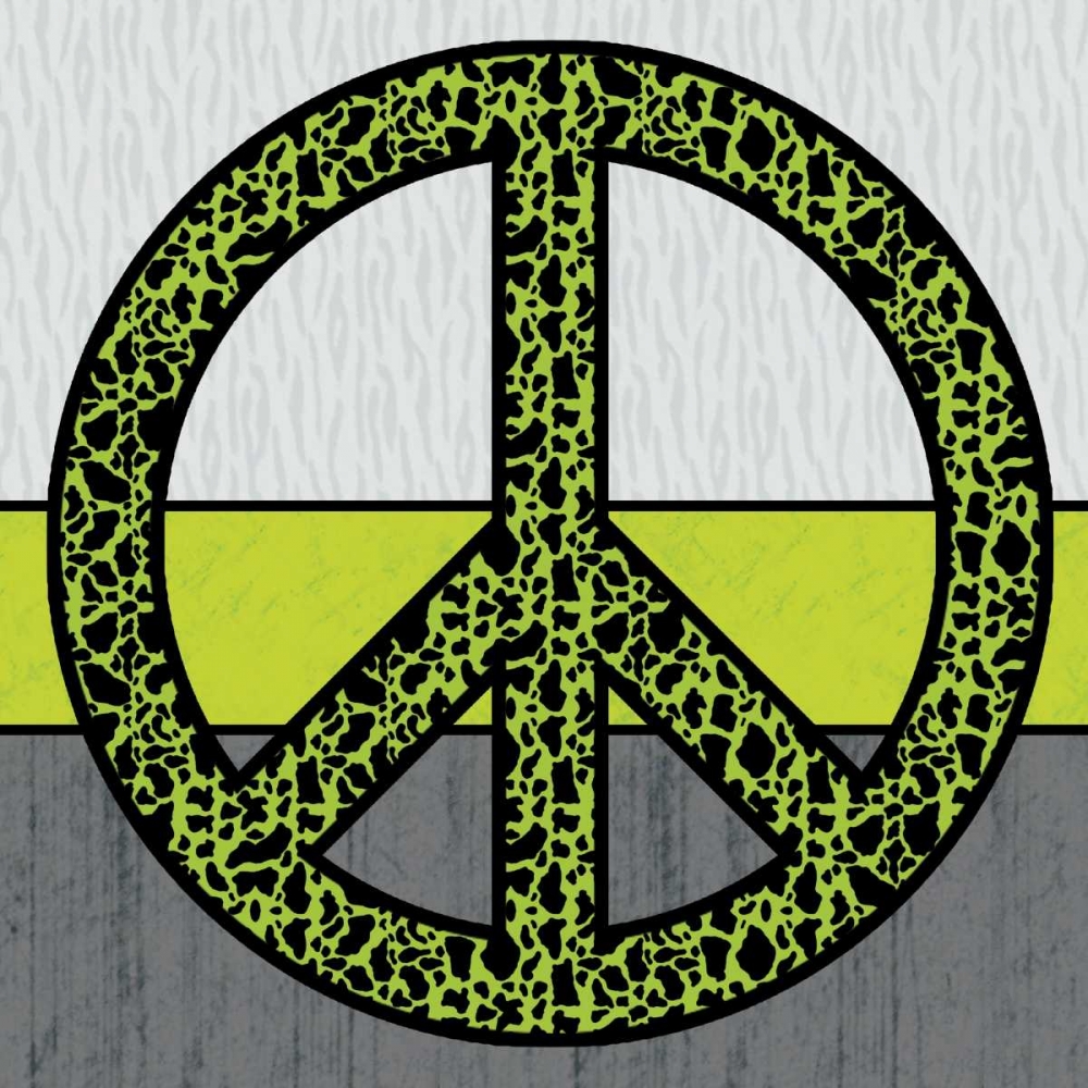 Wall Art Painting id:76164, Name: Peace Green, Artist: Gibbons, Lauren