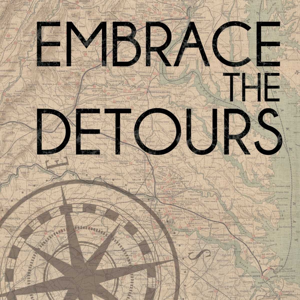 Wall Art Painting id:106382, Name: Embrace Detours, Artist: Gibbons, Lauren