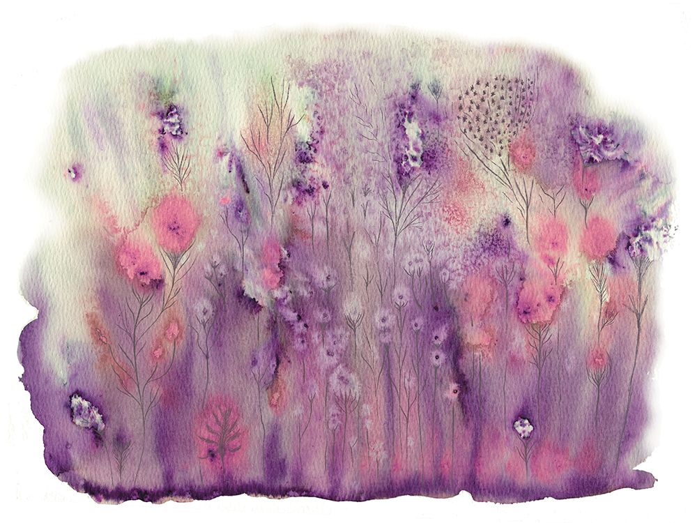 Wall Art Painting id:736656, Name: Flowers In The Field 2, Artist: Frost, Julia